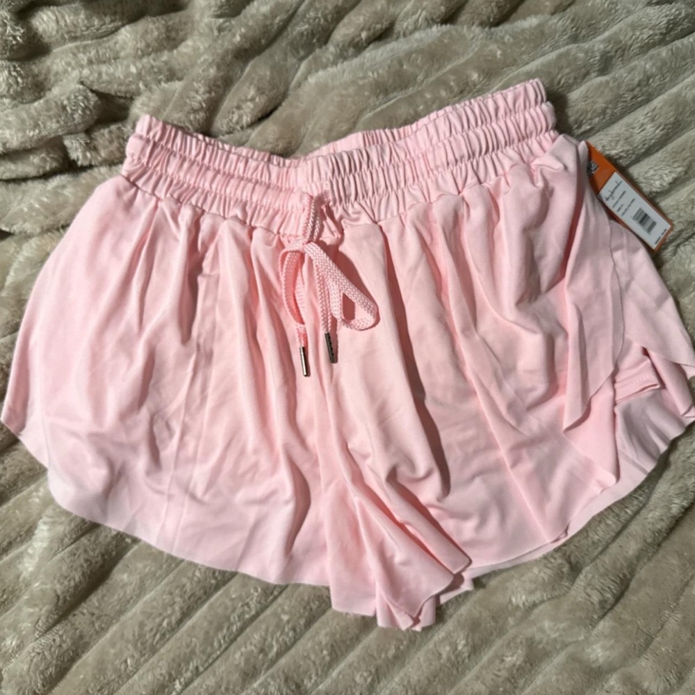 Light Pink Women's Athletic Shorts